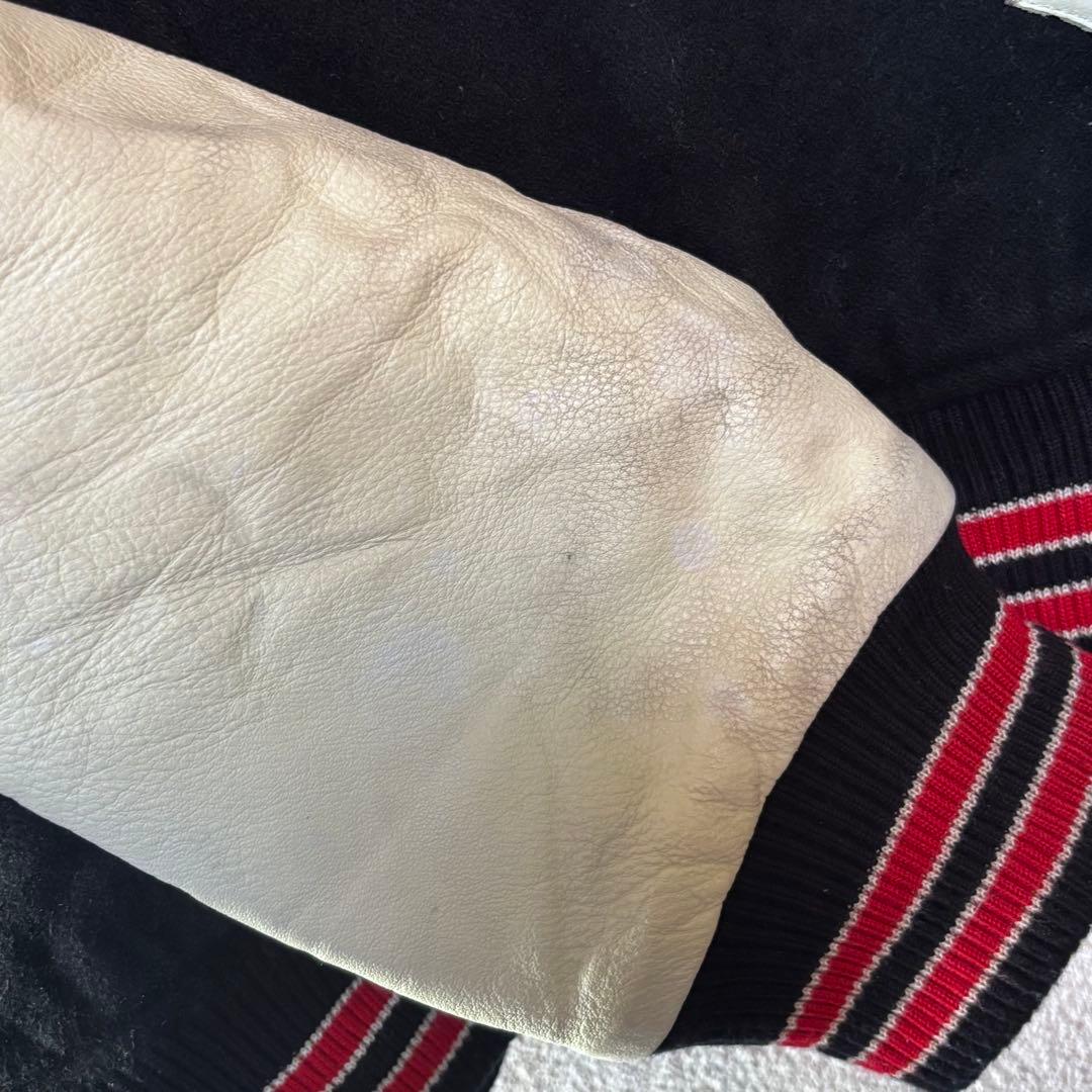 【非売品】アサヒスーパードライ SUPER DRY フルデコ スタジャン 袖牛革