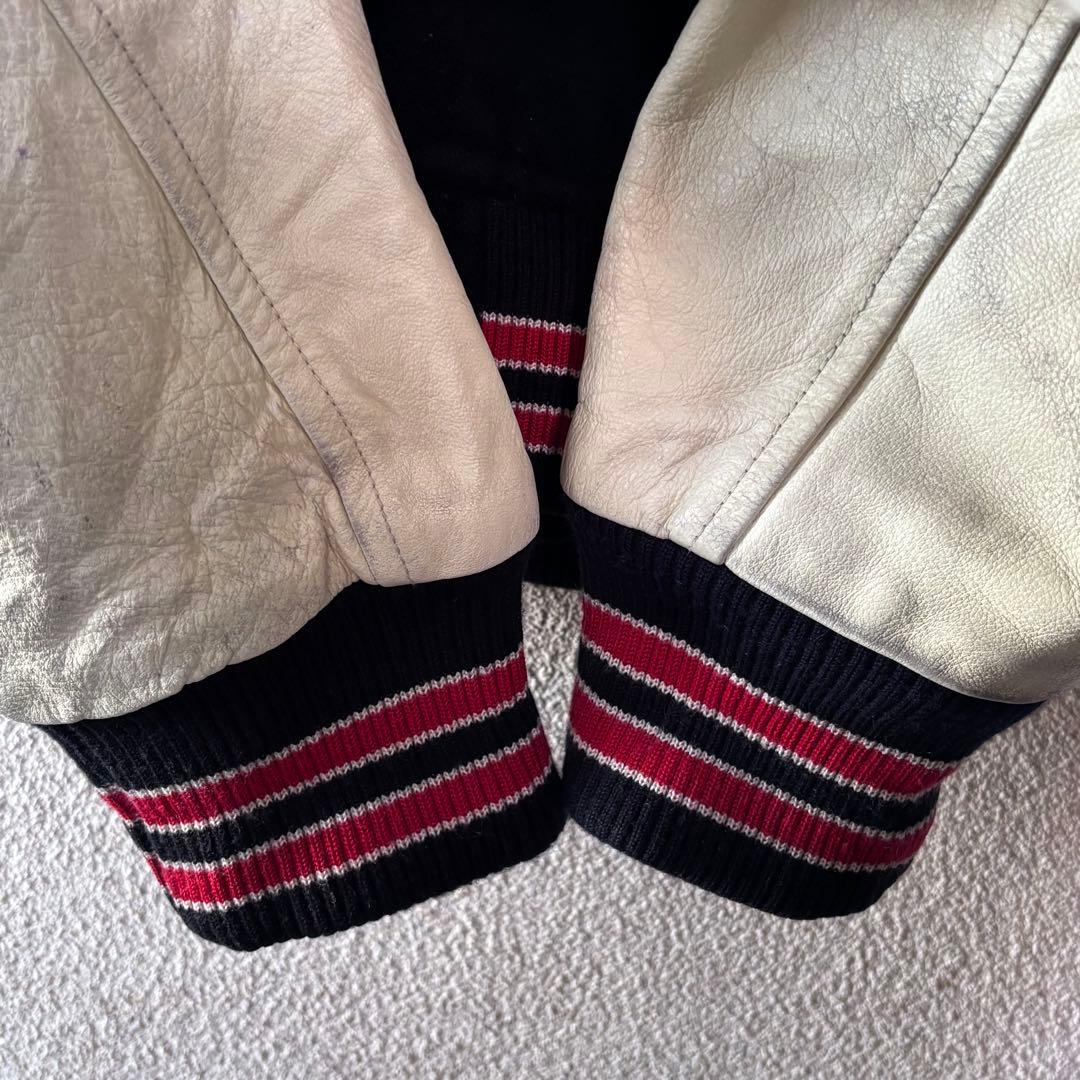 【非売品】アサヒスーパードライ SUPER DRY フルデコ スタジャン 袖牛革