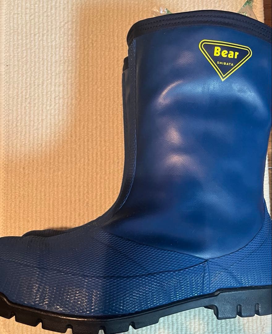 【ワリオ】シバタ工業冷蔵庫安全長靴先芯入　ネイビー