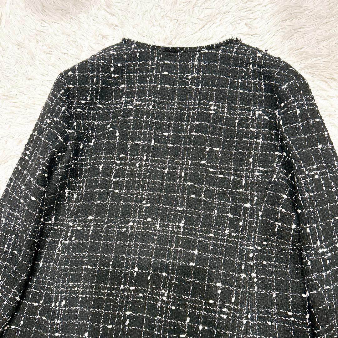 2XL 2023年 23区 ノーカラージャケット ツイード GIOLICA 生地