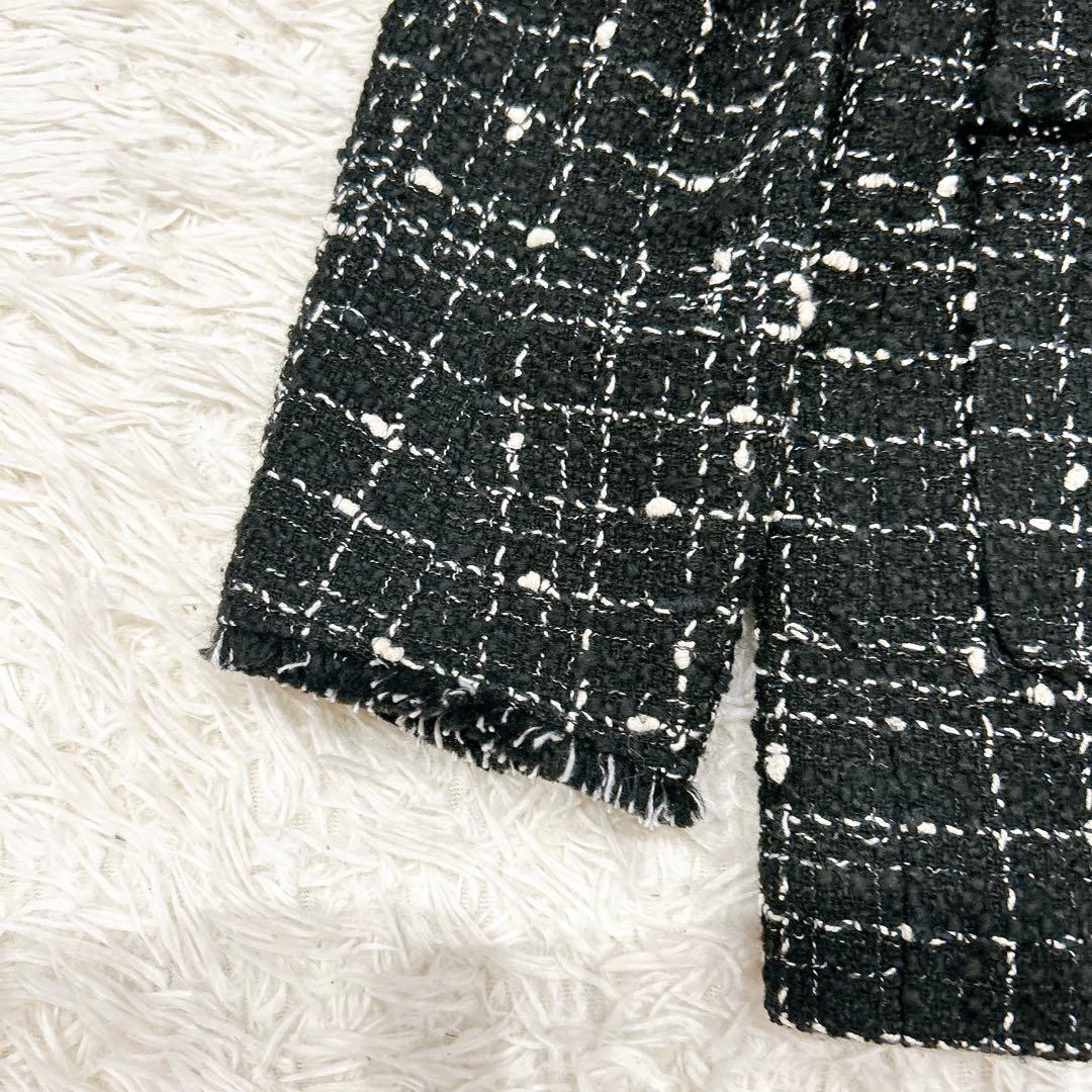 2XL 2023年 23区 ノーカラージャケット ツイード GIOLICA 生地