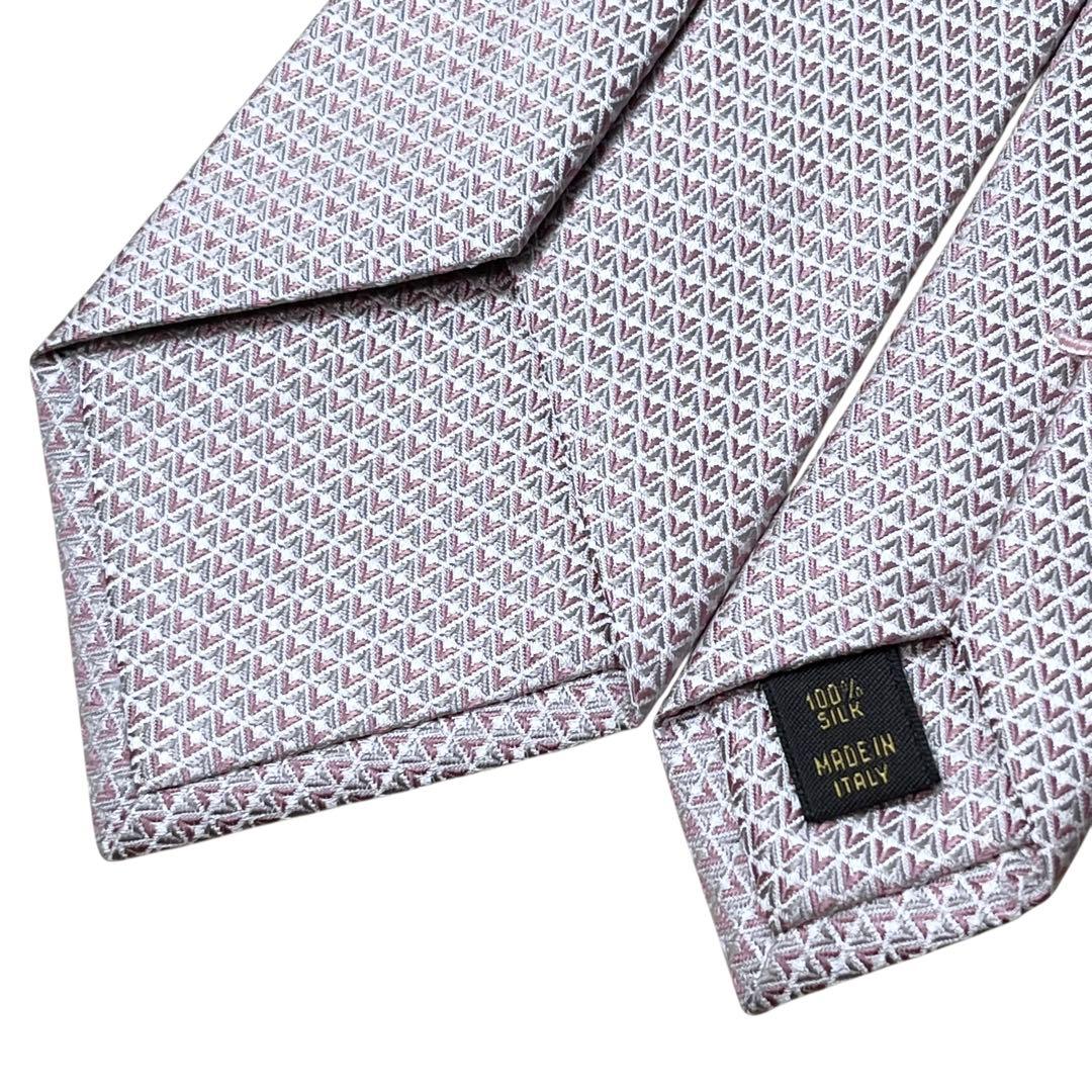 美品　現行　ルイヴィトン　ピンク　ダイヤモンドブイ　ネクタイ　クラヴァット