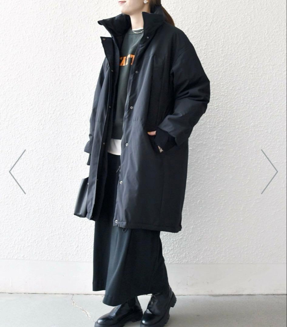 SHIPS any:<多機能>中綿 2WAY スタンドカラー モンスター コート