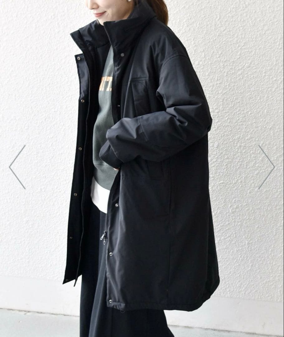 SHIPS any:<多機能>中綿 2WAY スタンドカラー モンスター コート