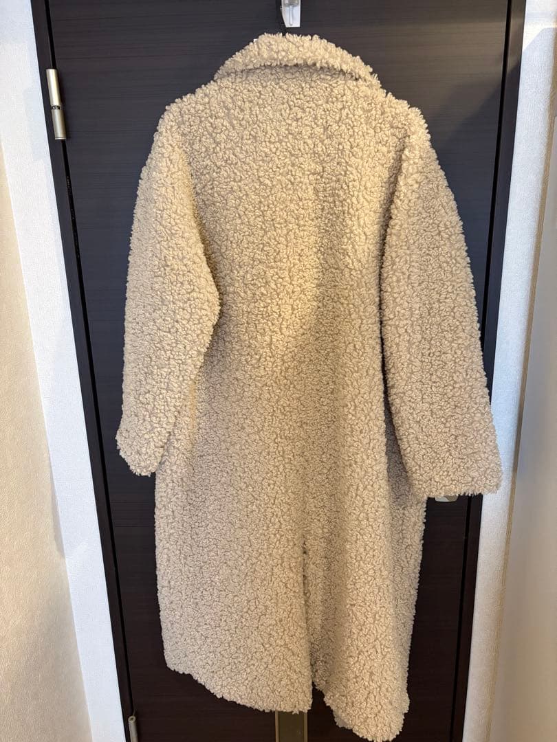 美品【CLANE／クラネ】ダブルロングボアコート