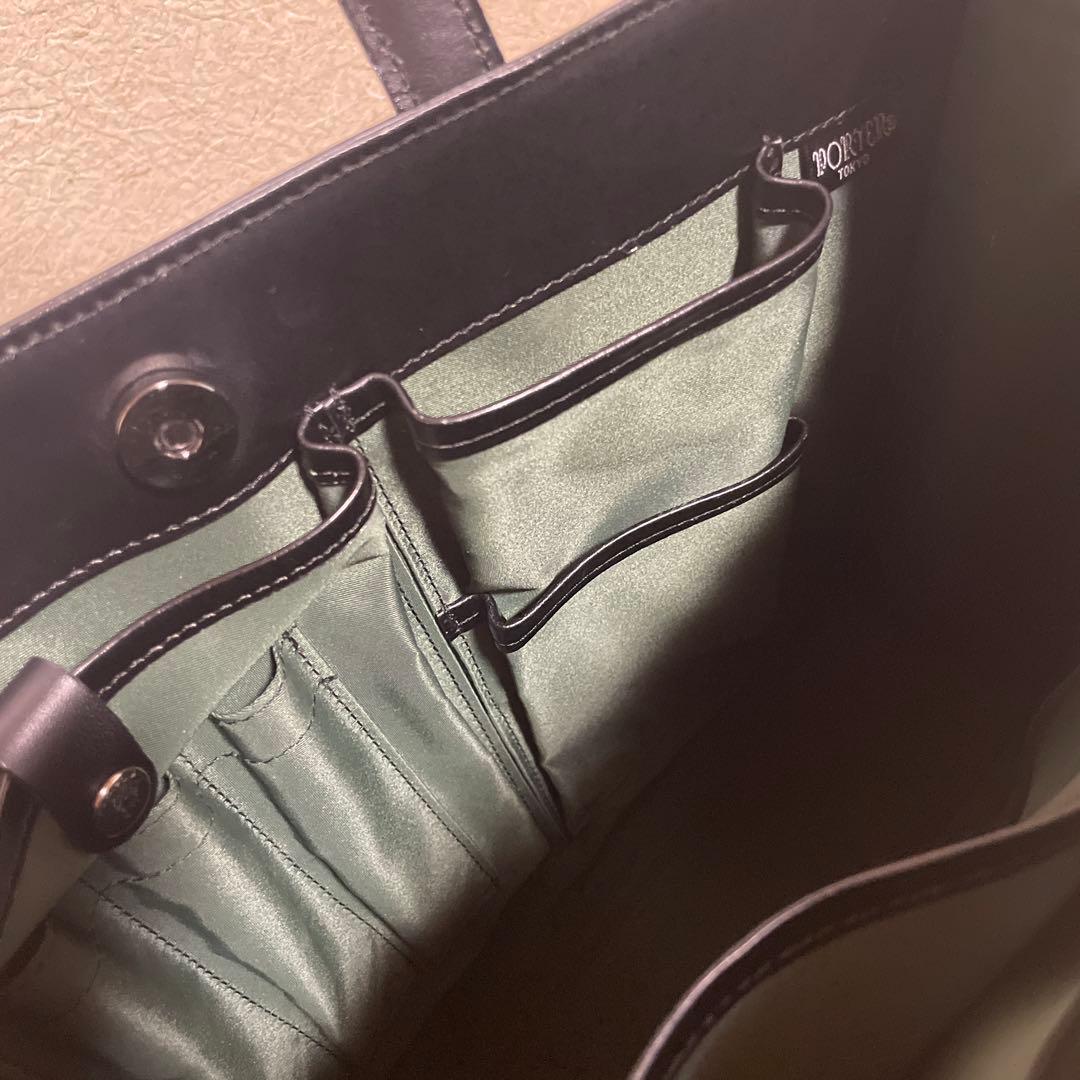 PORTER 黒 レザートートバッグ