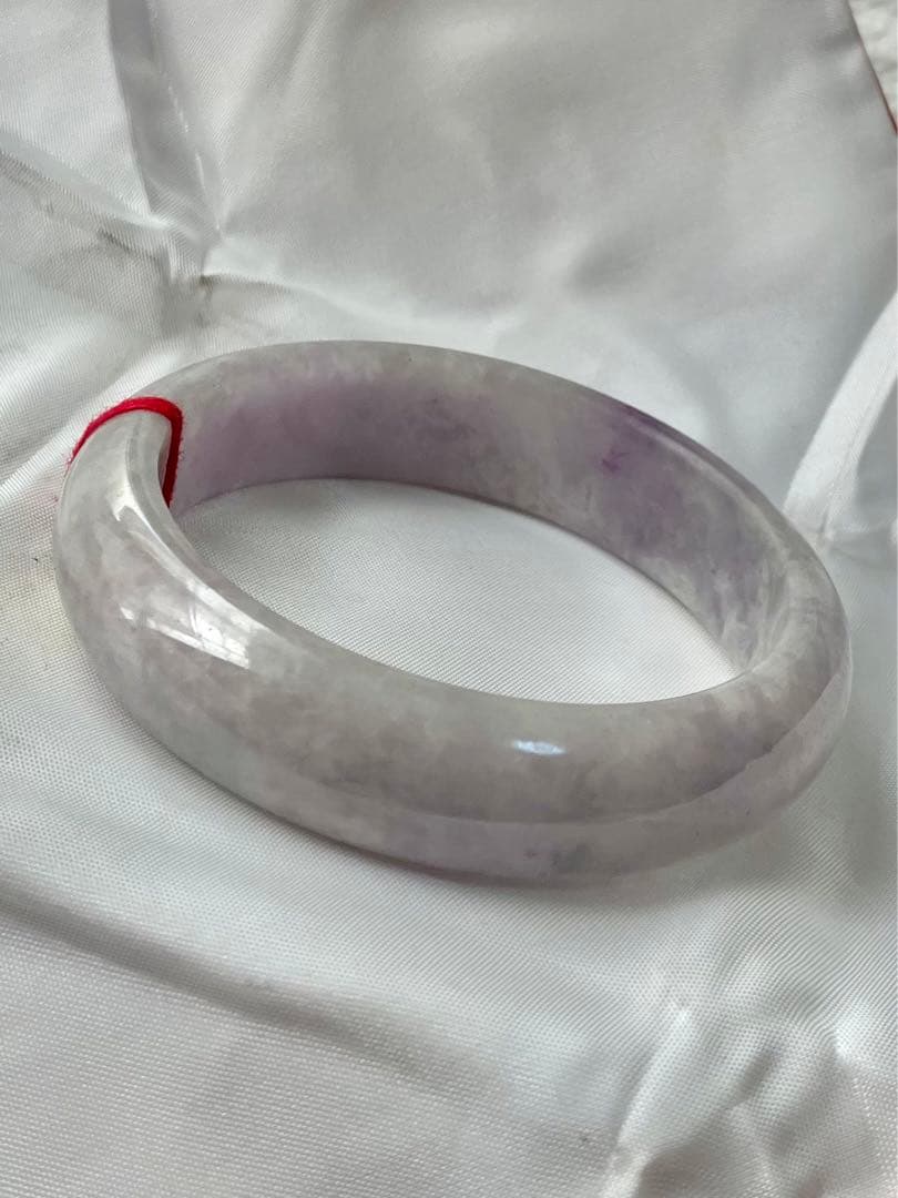 翡翠　ジェイド　バングル　ラベンダー　内径約58.5