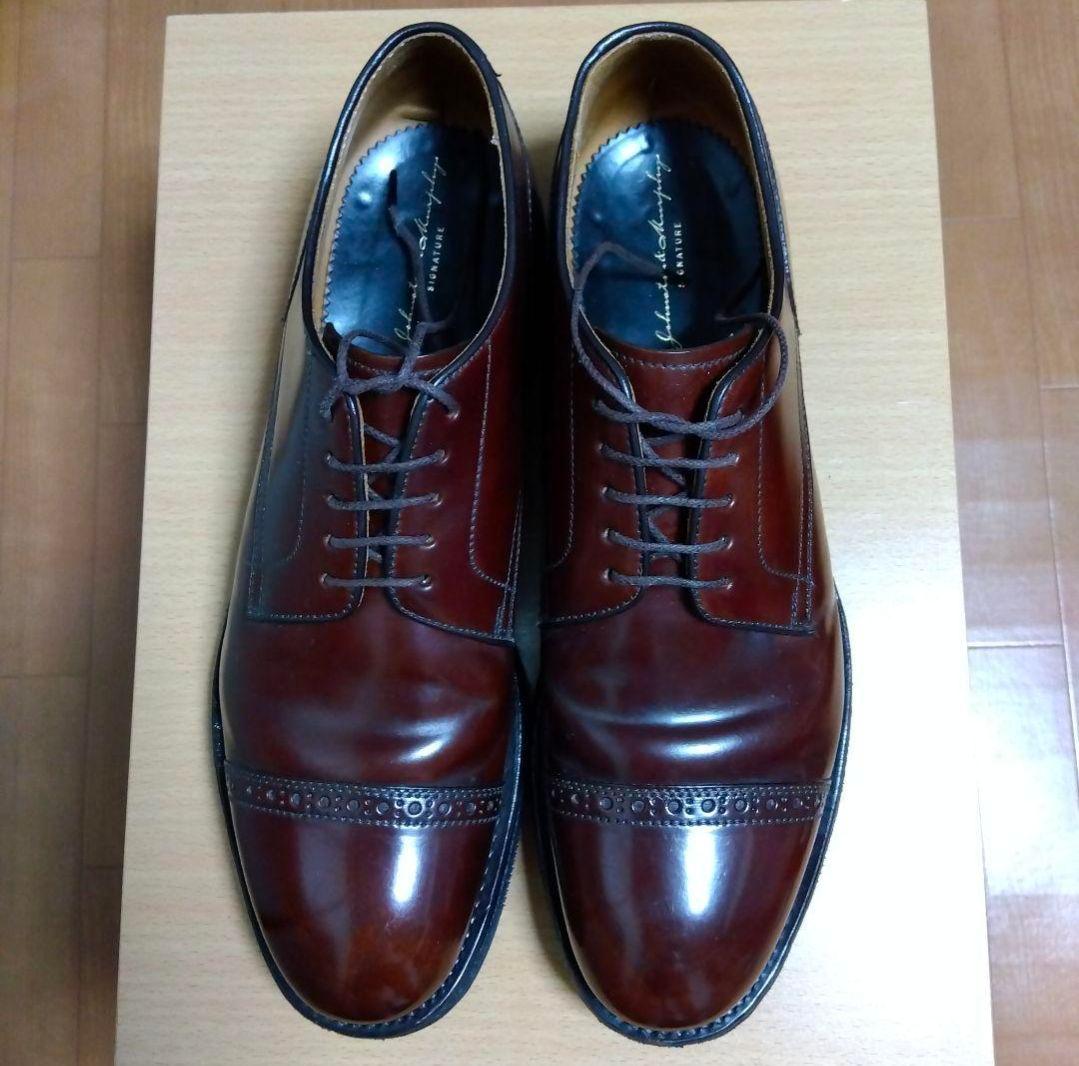 ジョンストン＆マーフィー　コードバン　ストレートチップ　サイズ９　ガルジョンマー