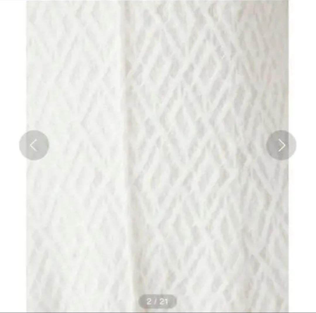 【pxxm様向け】FRAY I.D フェザーラッセルレースニットフレアワンピース