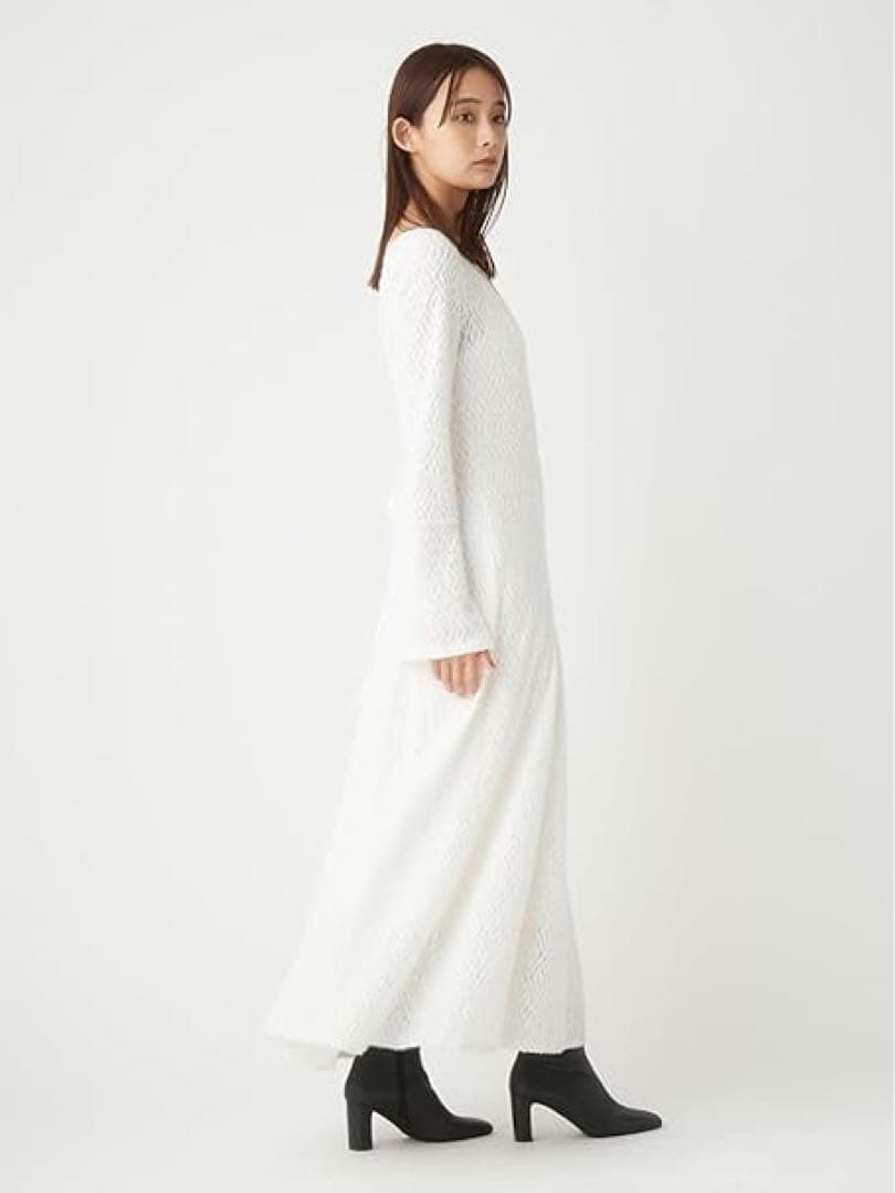 【pxxm様向け】FRAY I.D フェザーラッセルレースニットフレアワンピース