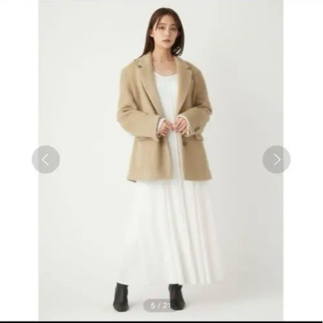 【pxxm様向け】FRAY I.D フェザーラッセルレースニットフレアワンピース