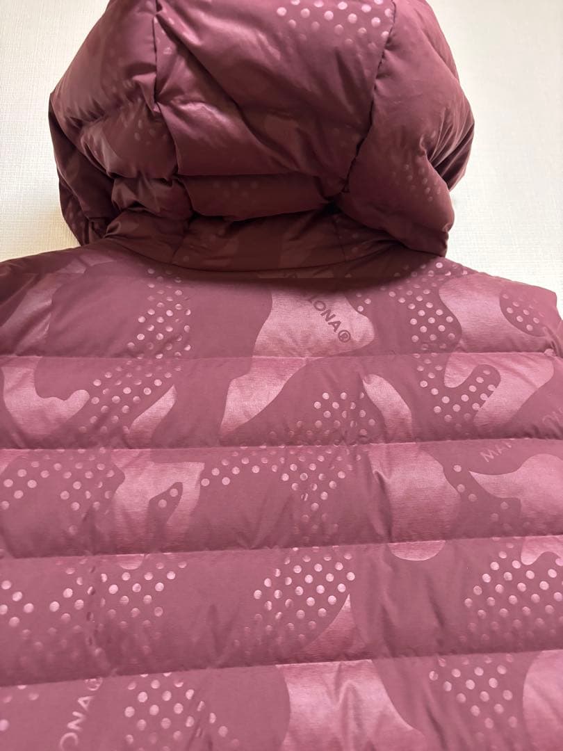 【美品】マークアンドロナ　ゴルフ　ダウンベスト44 エンジ　キムタク　木村拓哉