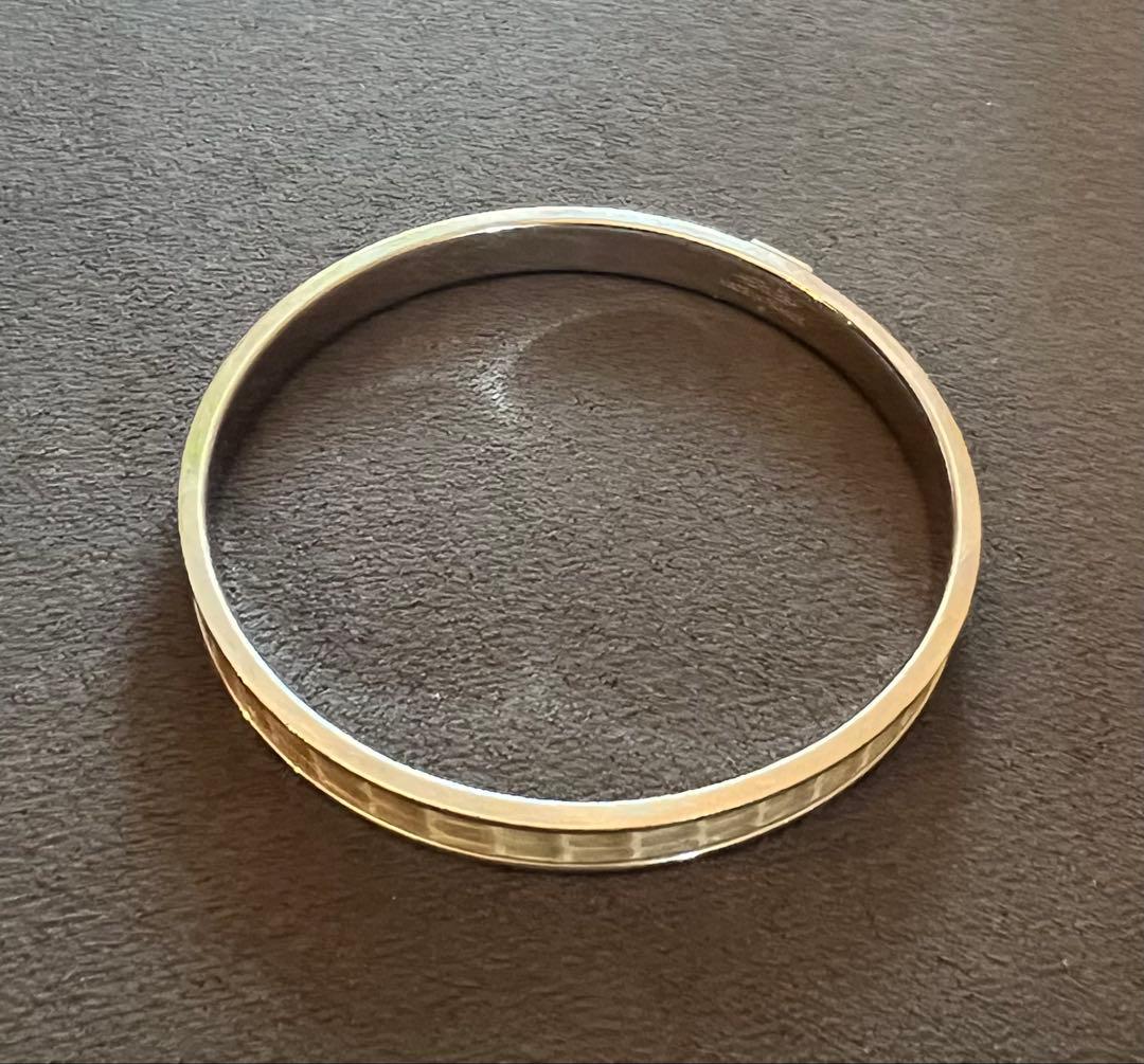 HERMES エンボス加工 バングル Sサイズ