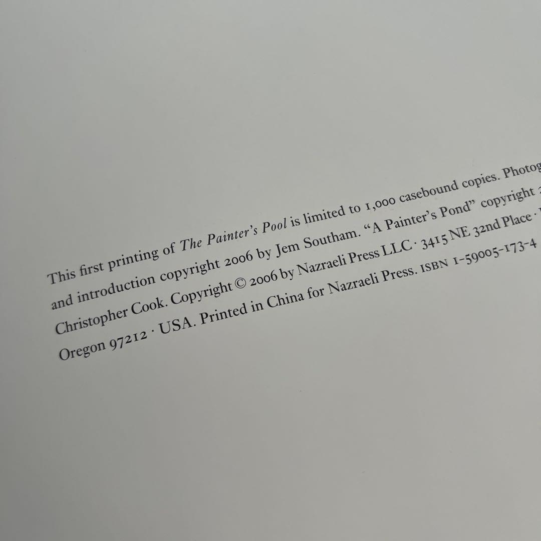 洋書 Jem Southam / The Painter's Pool