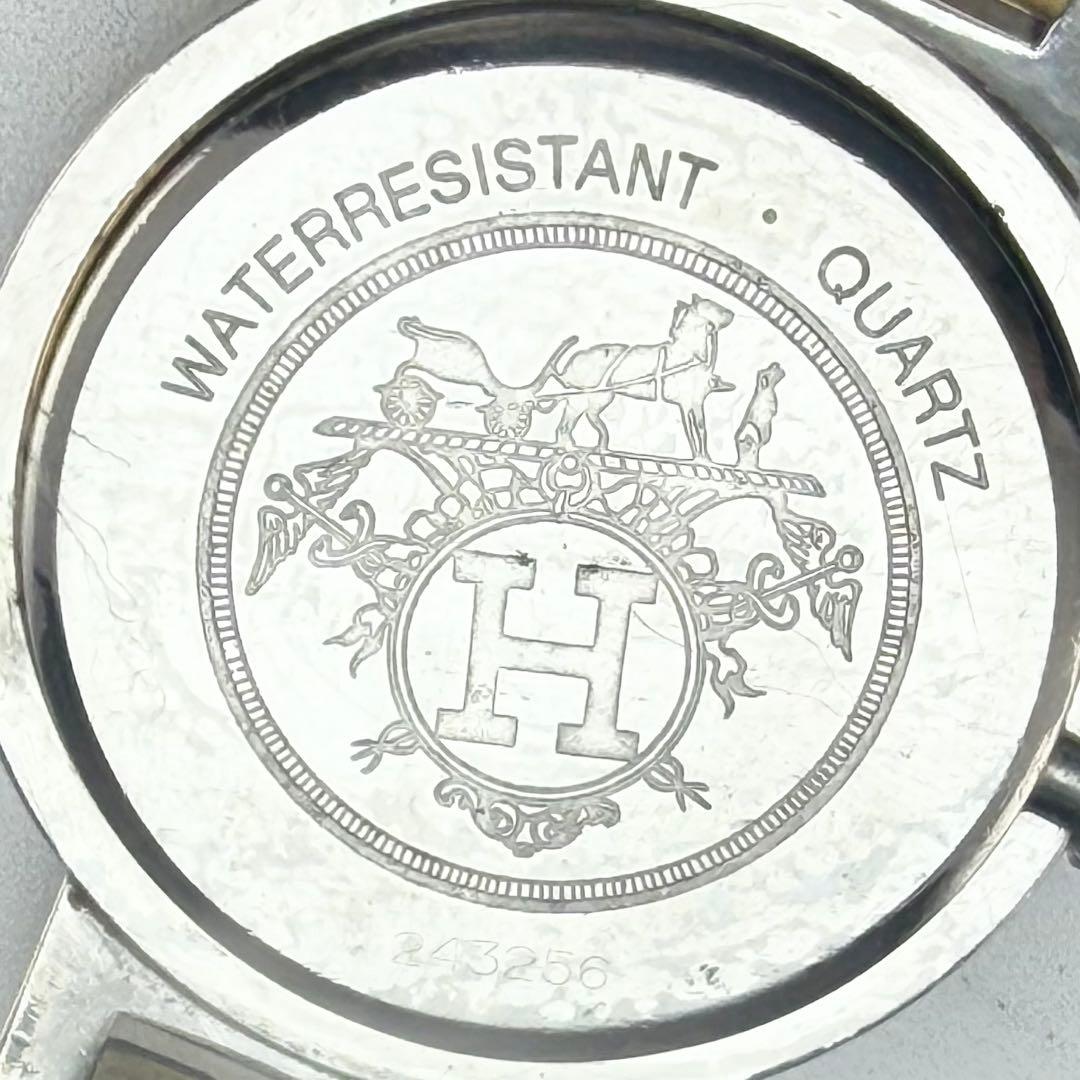 エルメス クリッパー コンビ デイト Hベルト ホワイト レディース 不動