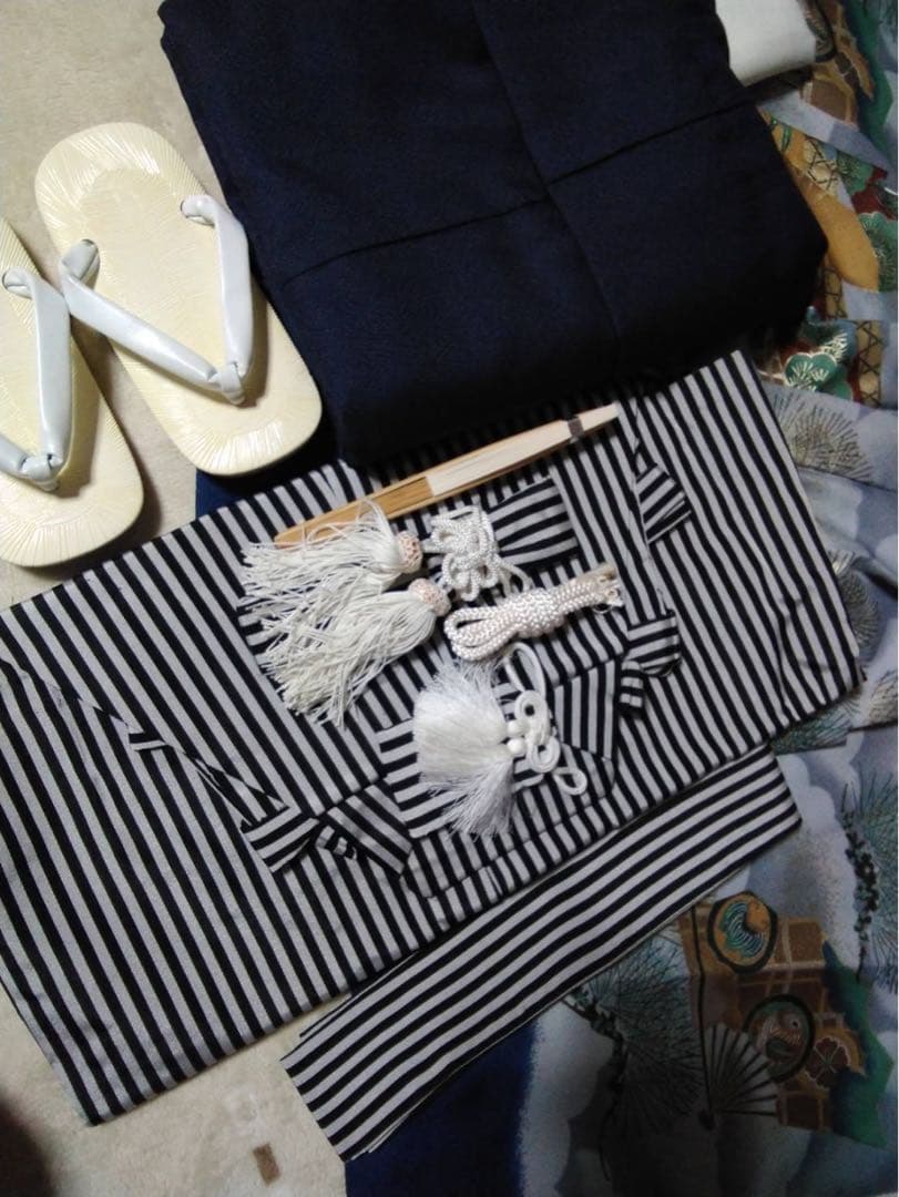 an☆です。男の子用・5歳向け・化繊・お着物と袴セット