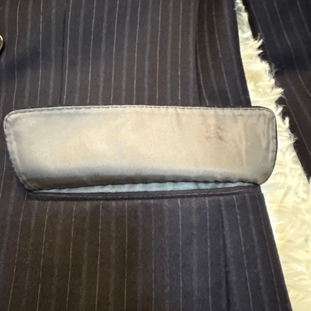 【美品】バーバリーロンドン ダブル スーツセットアップ ストライプ　A6