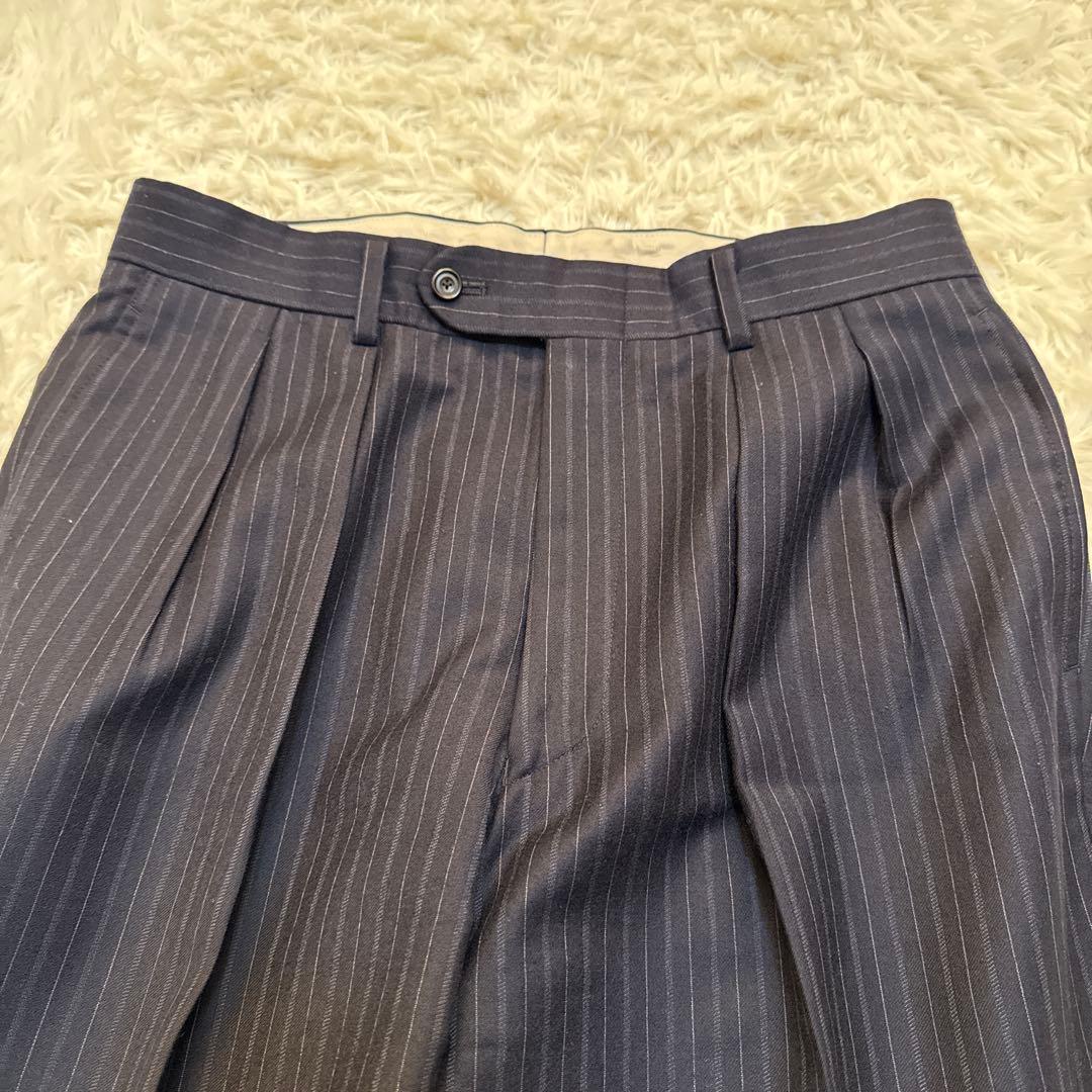 【美品】バーバリーロンドン ダブル スーツセットアップ ストライプ　A6