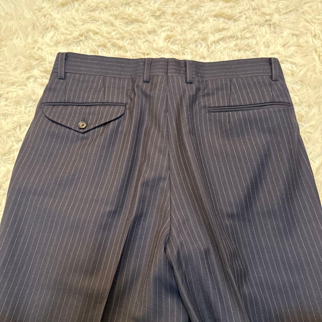 【美品】バーバリーロンドン ダブル スーツセットアップ ストライプ　A6