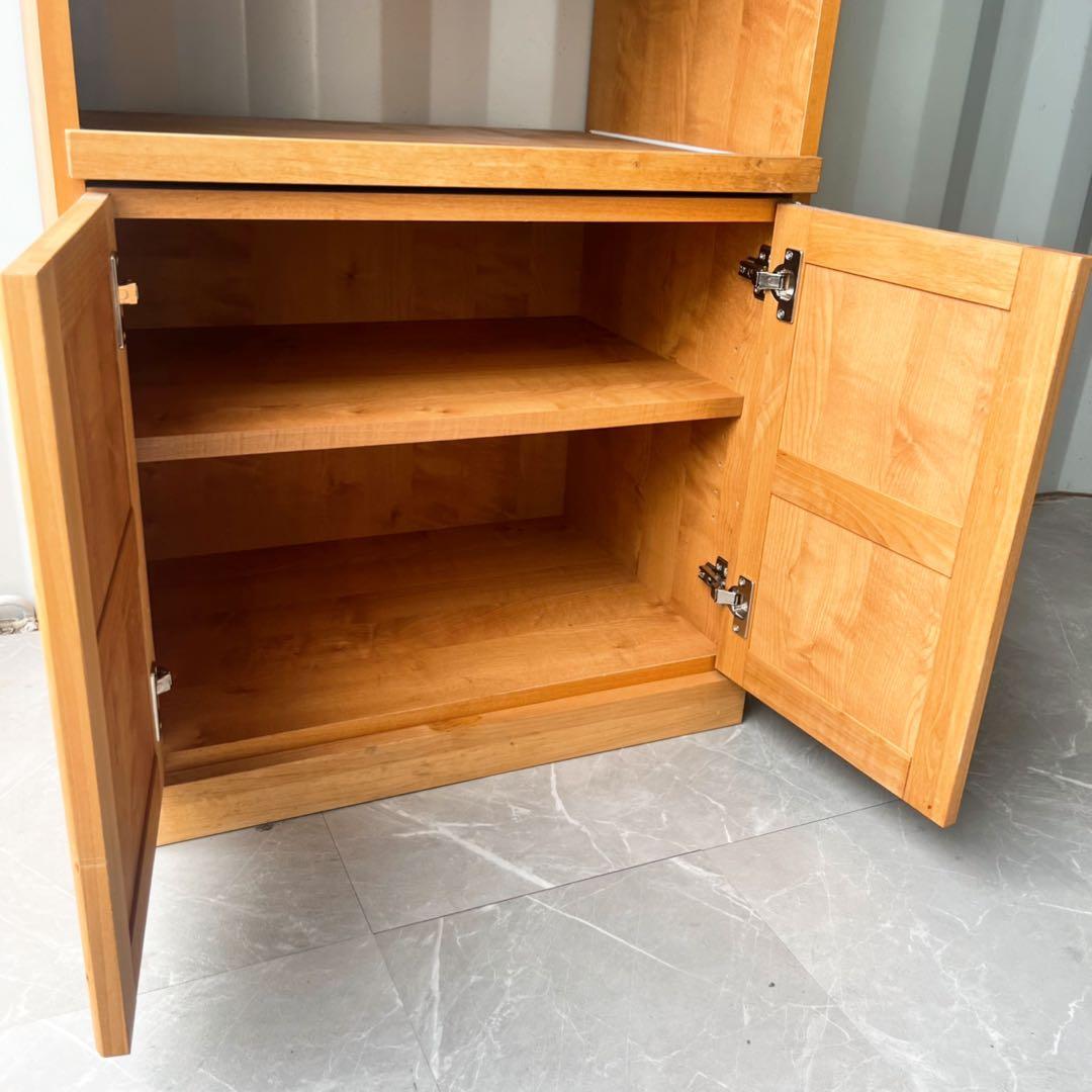 取付無料！モモナチュラル VIBO 北欧風天然木ナチュラルキッチンボード✨