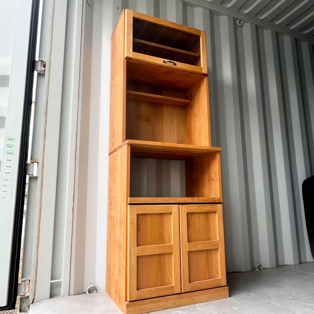 取付無料！モモナチュラル VIBO 北欧風天然木ナチュラルキッチンボード✨