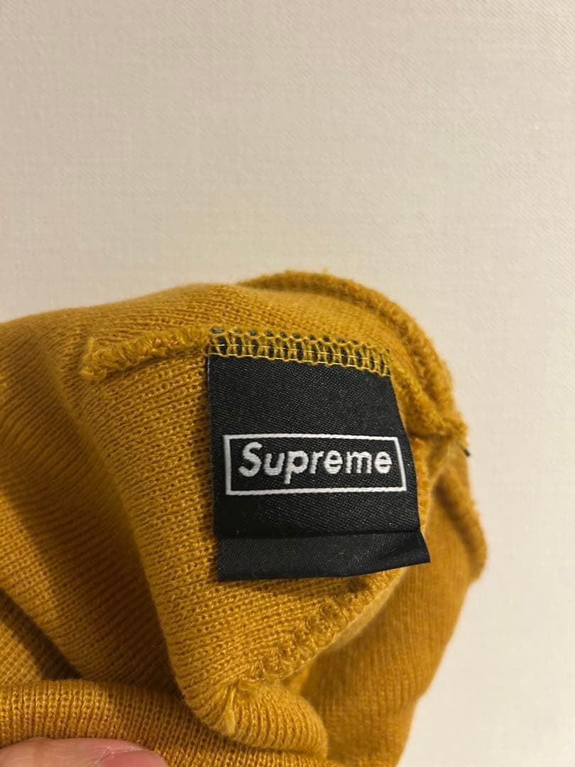 Supremeビーニー　ボックスロゴニット帽　袋付き 新品正規品　キャメル系色