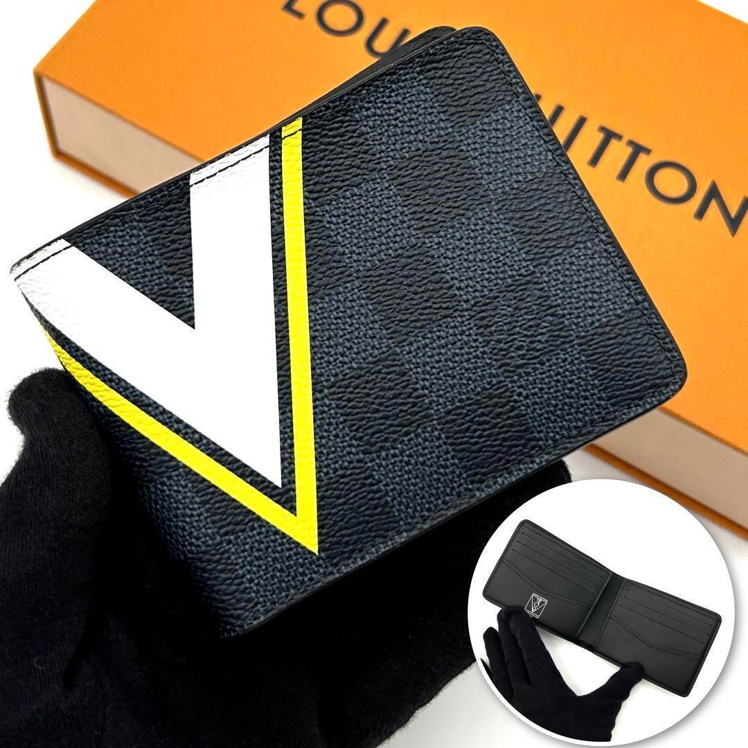 【希少！】ルイヴィトン ダミエ コバルト スレンダー アメリカズカップ 折財布