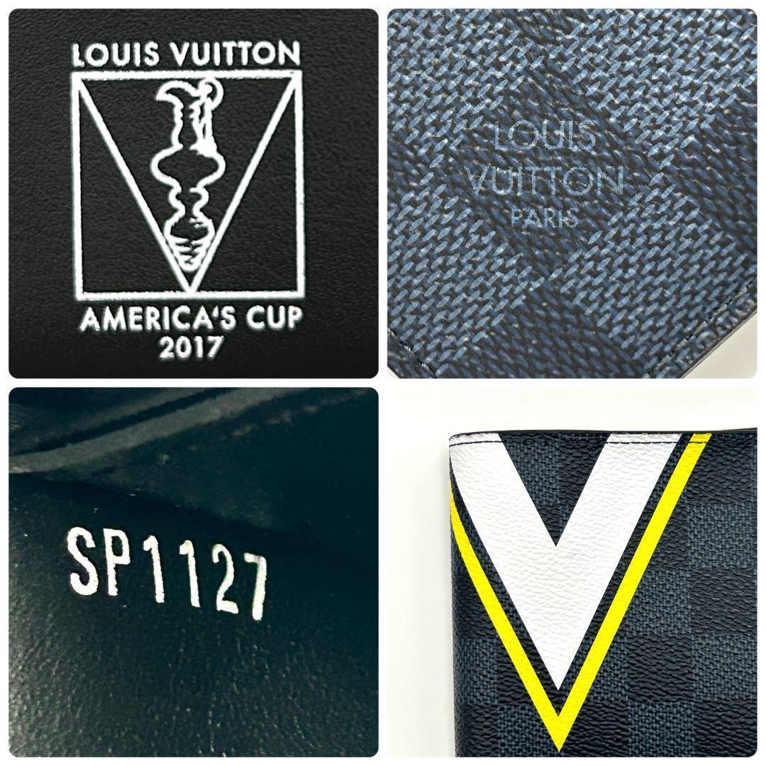 【希少！】ルイヴィトン ダミエ コバルト スレンダー アメリカズカップ 折財布