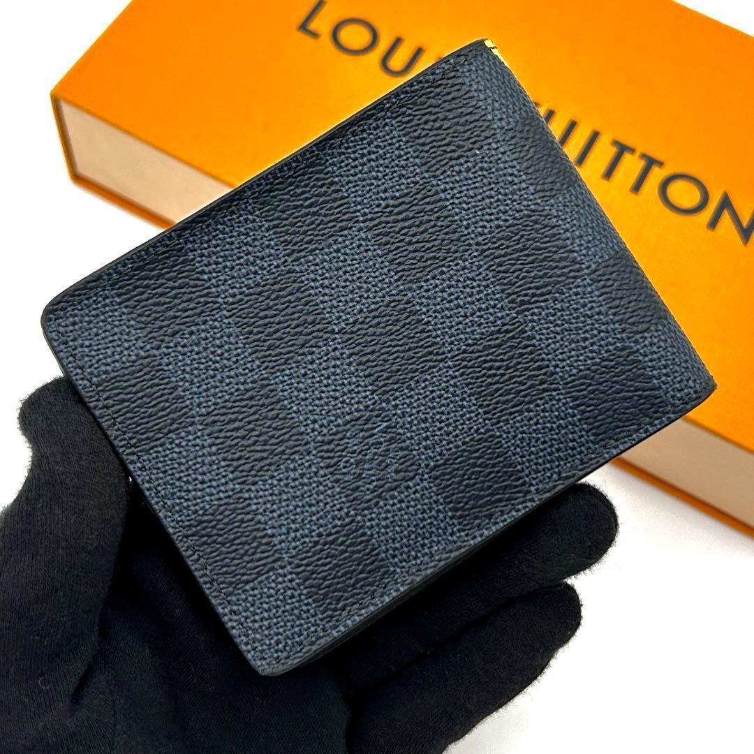 【希少！】ルイヴィトン ダミエ コバルト スレンダー アメリカズカップ 折財布