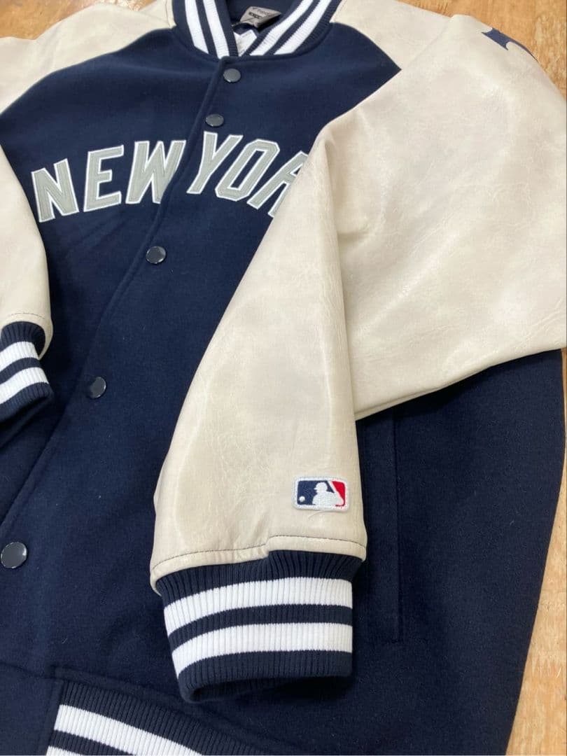 【未使用品・XL】MLB◎NYヤンキース◎メルトン スタジアム ジャケット