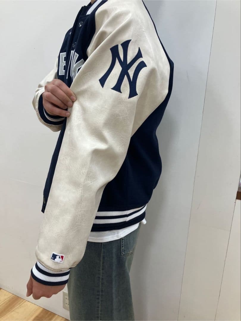 【未使用品・XL】MLB◎NYヤンキース◎メルトン スタジアム ジャケット