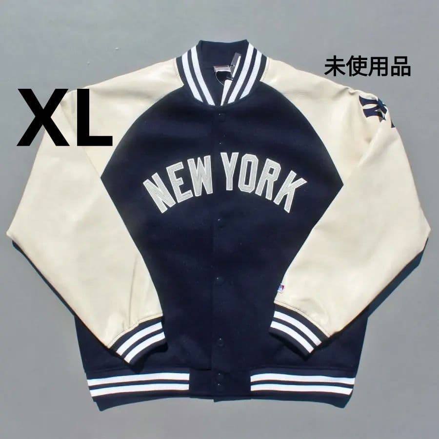 【未使用品・XL】MLB◎NYヤンキース◎メルトン スタジアム ジャケット