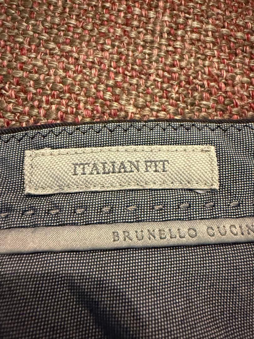 Brunello Cucinelliコットンギャバジントラウザーズ48