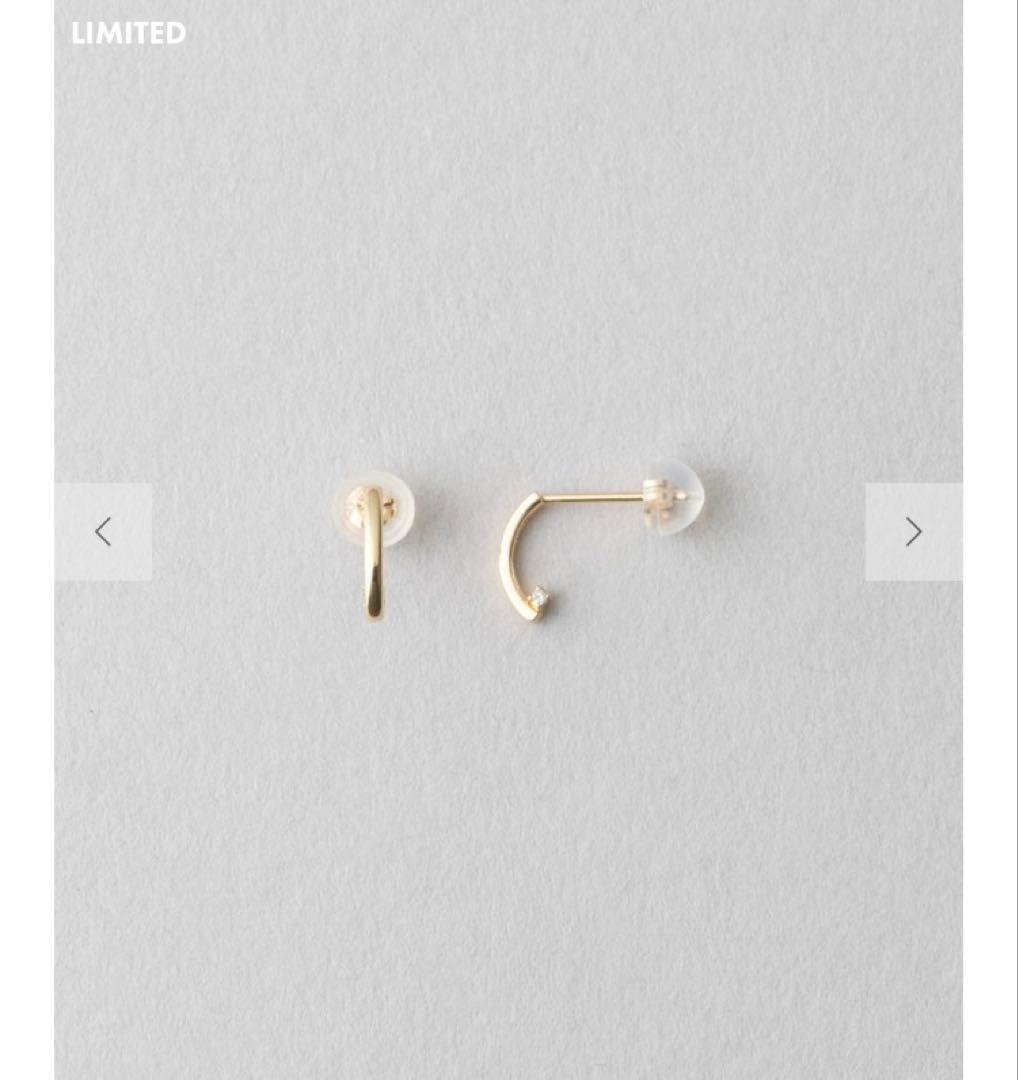 Jouete K10 グレーダイヤモンド ピアス｜上品 ミニマル　現行品