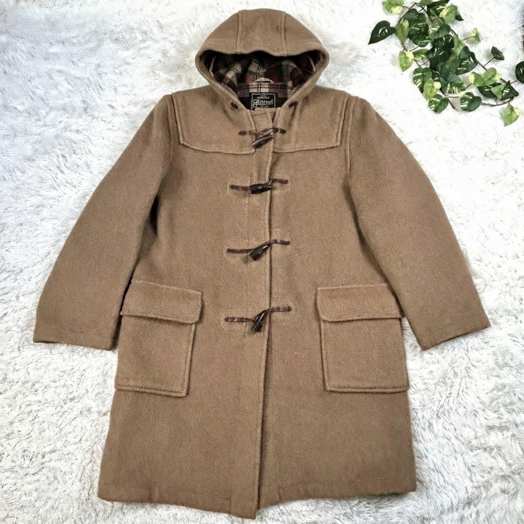 希少90s グローバーオール 512 ダッフルコート 英国製 チェック キャメル