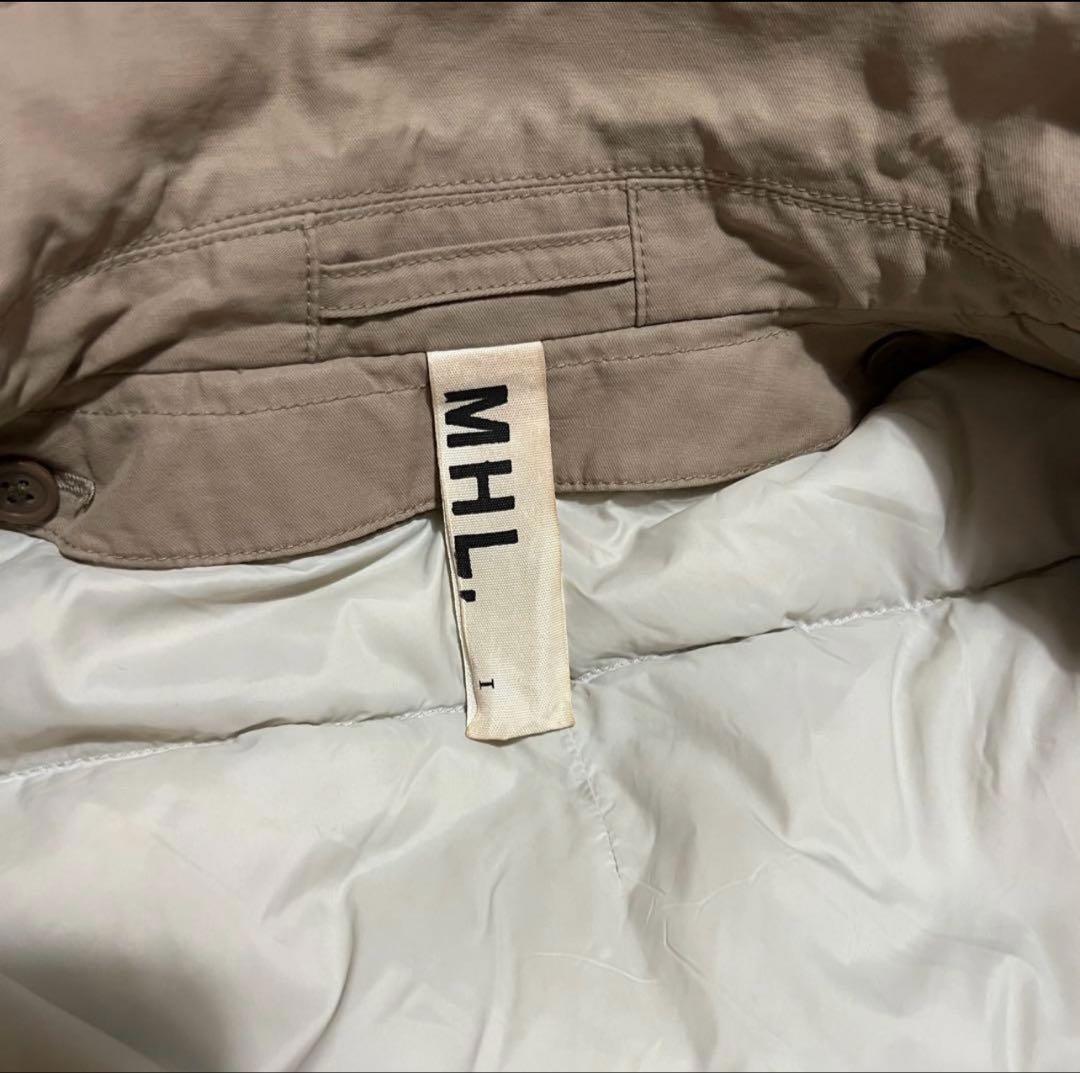 MHL. ダウンライナー付　ステンカラーコート　size1
