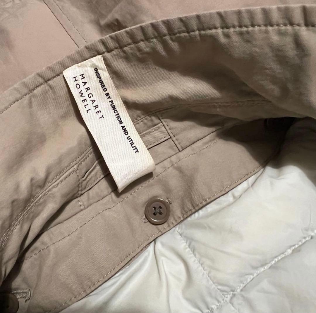 MHL. ダウンライナー付　ステンカラーコート　size1