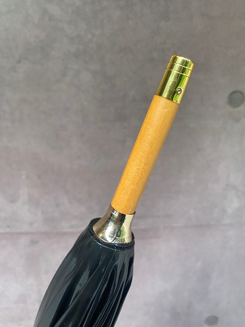 トラディショナルウェザーウェア BAMBOO CLEAR UMBRELLA 黒