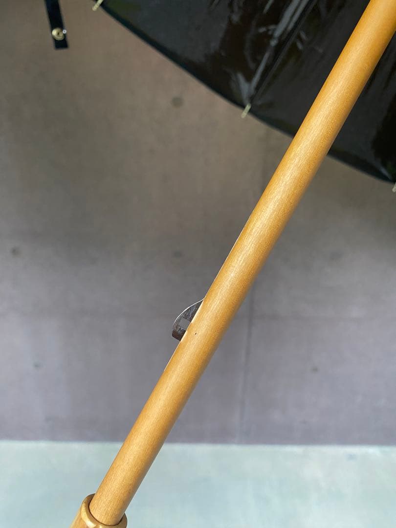 トラディショナルウェザーウェア BAMBOO CLEAR UMBRELLA 黒