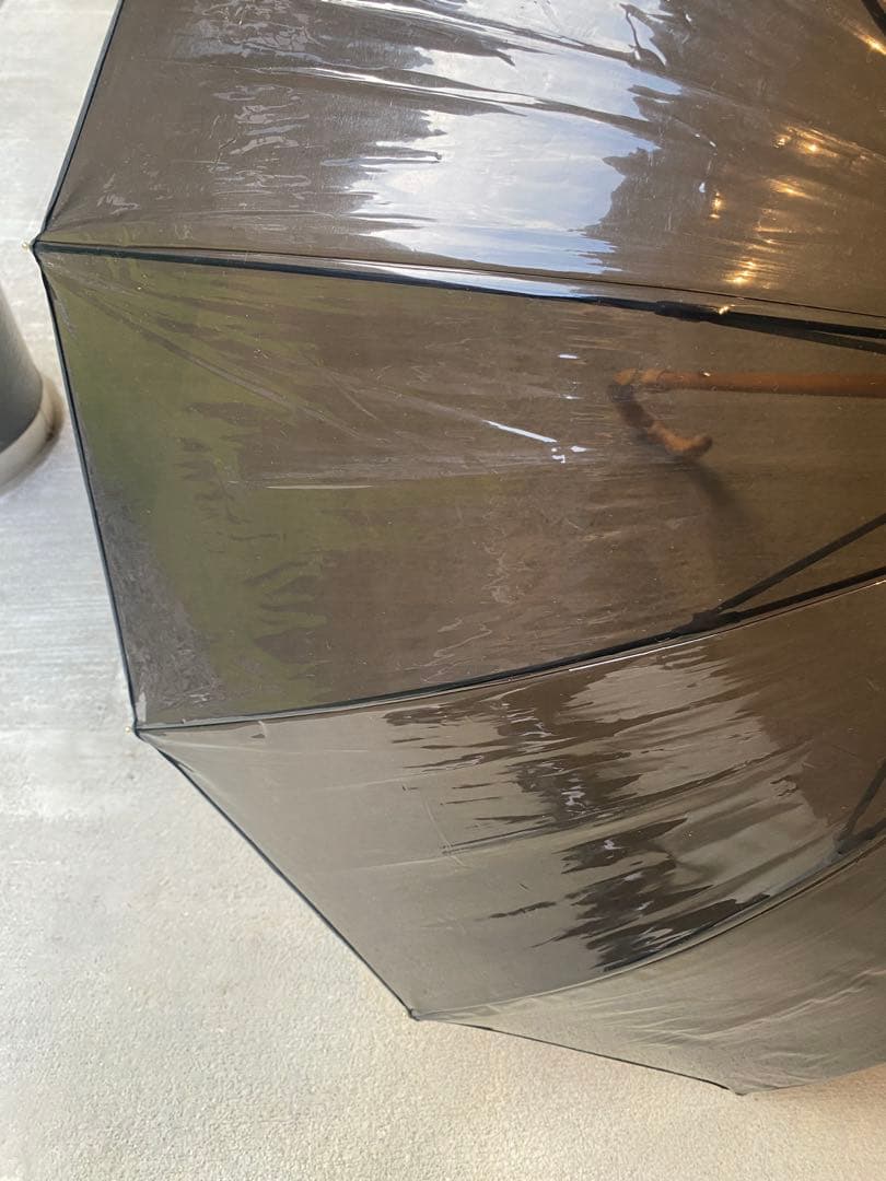 トラディショナルウェザーウェア BAMBOO CLEAR UMBRELLA 黒