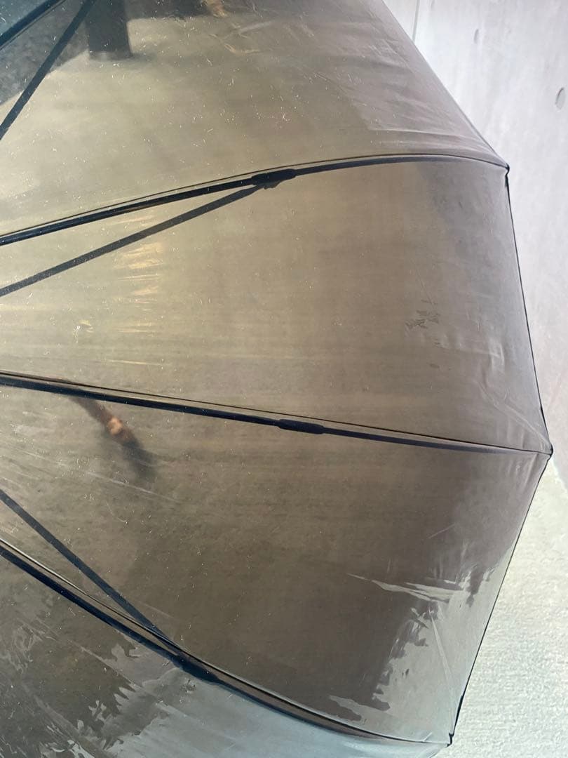 トラディショナルウェザーウェア BAMBOO CLEAR UMBRELLA 黒