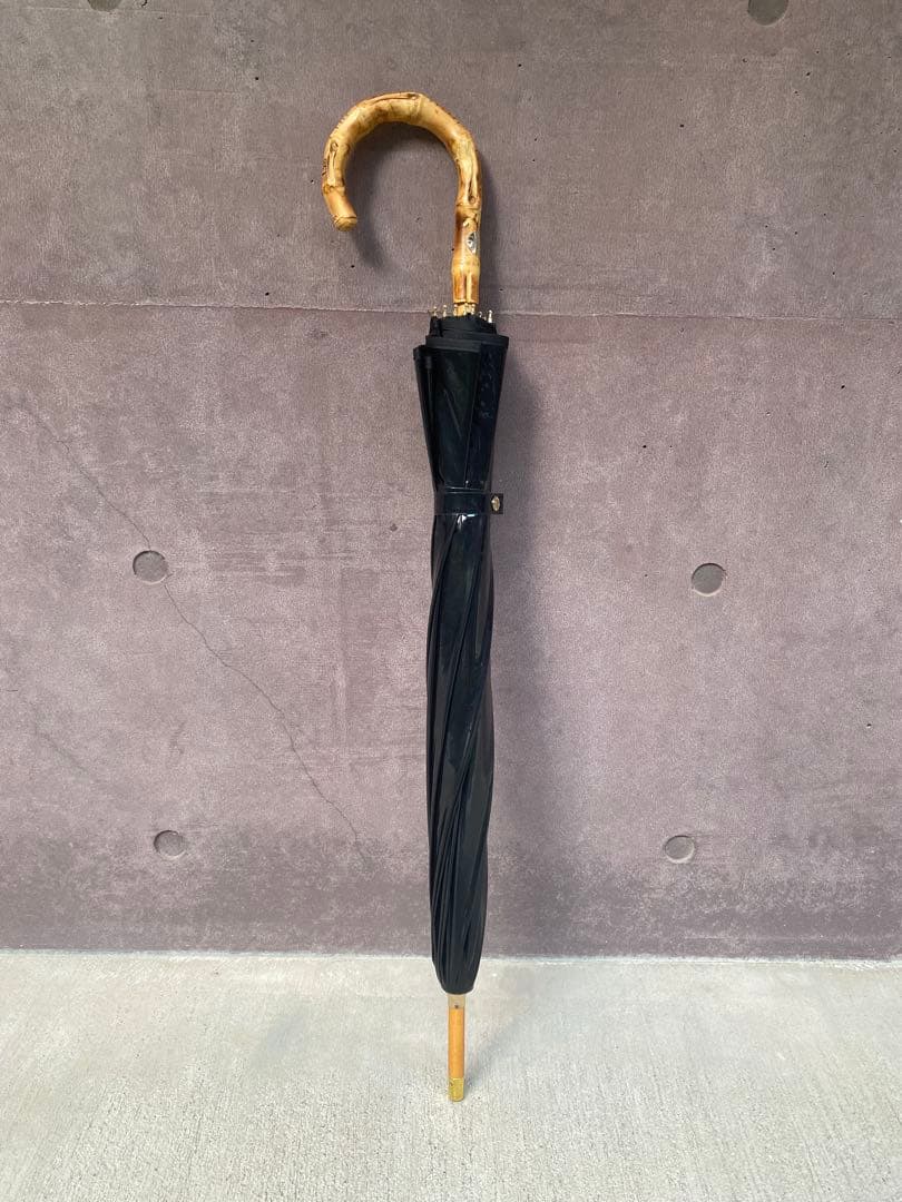 トラディショナルウェザーウェア BAMBOO CLEAR UMBRELLA 黒