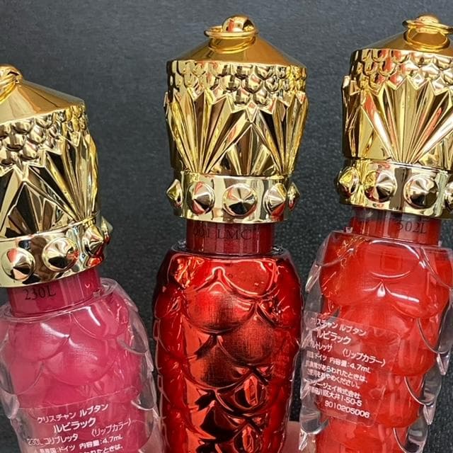 クリスチャンルブタンルビラックリップグロス3点セット