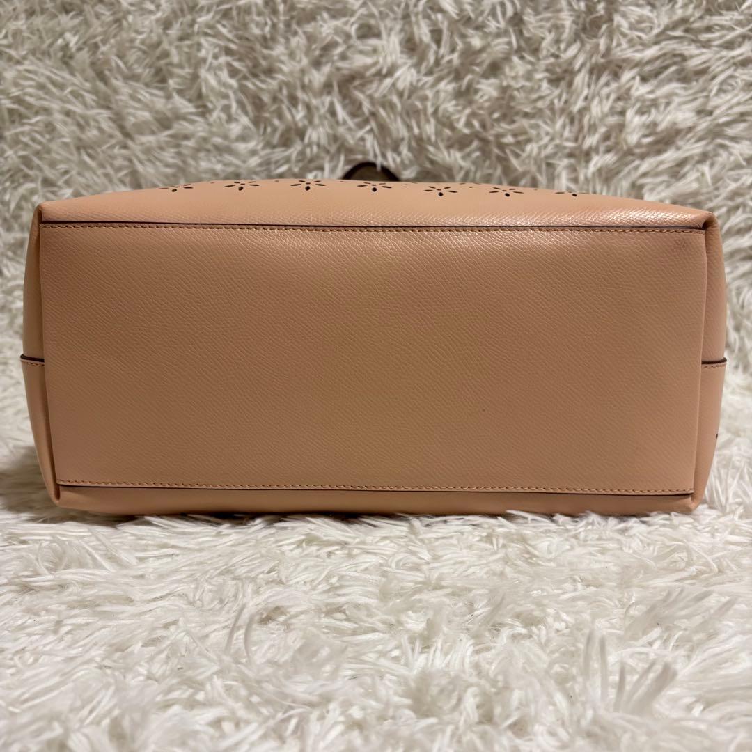 ✨付属品付/ラメ加工✨コーチ トートバッグ シティ カットワーク 花柄 大容量