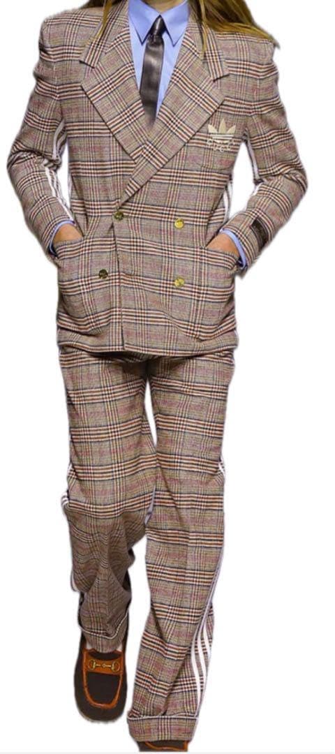 【タグ付き】GUCCI グッチ アディダス 金ボタン　ダブル　ジャケット