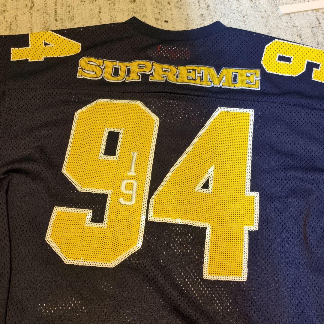 シャツ Supreme Sequin Football navy