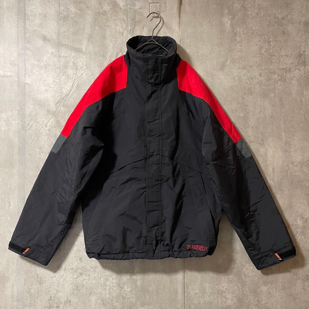 Burtonバートンスキーウェアスノーボードジャケットブルゾン紺ネイビー刺繍ロゴ