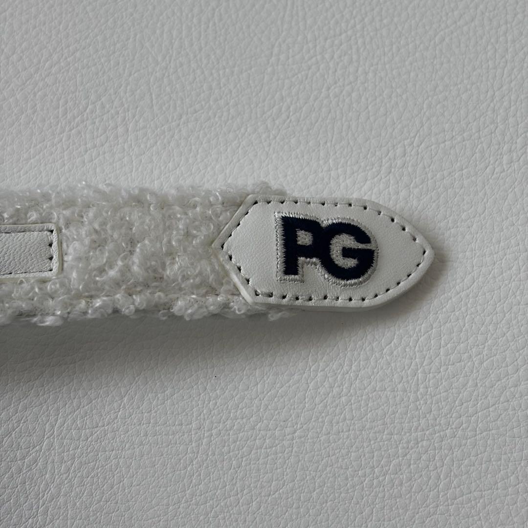 【新品】PEARLY GATES　ゴルフベルト　ホワイト　刺繍ロゴ　ユニセックス