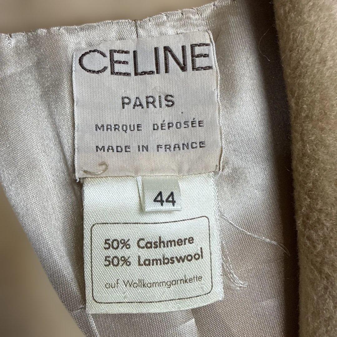 セリーヌCELINE 大きいサイズ　カシミヤ50%ウールコート　3Lサイズ