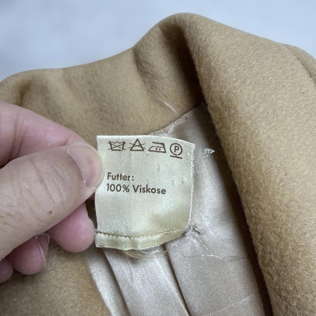 セリーヌCELINE 大きいサイズ　カシミヤ50%ウールコート　3Lサイズ